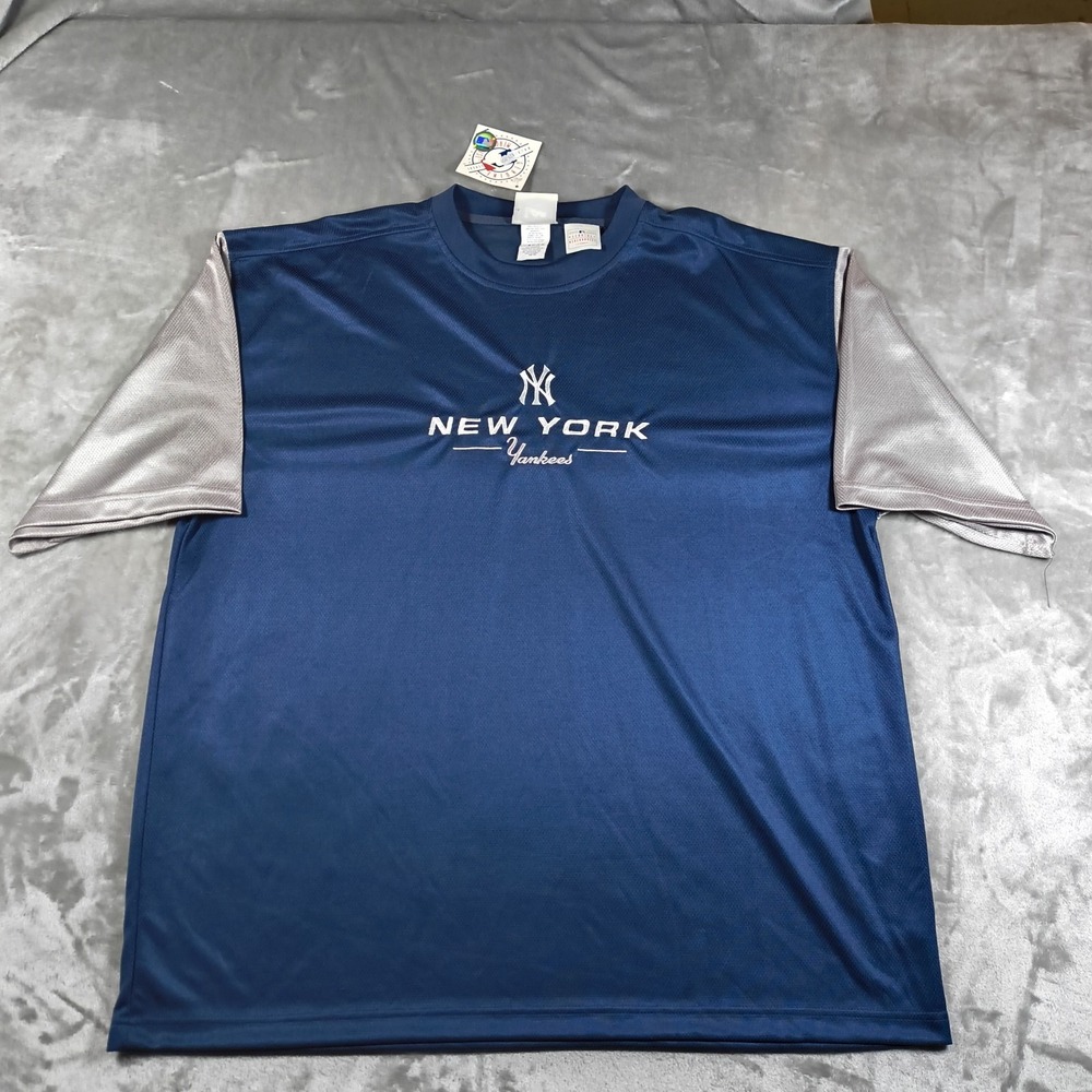 Vintage NY Yankees Shirt Mens XXL Lee Sport Embroidered Performance Baseball New